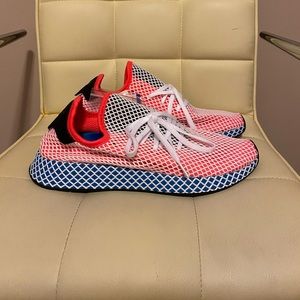 Adidas Deerupt Solar Red Bluebird
